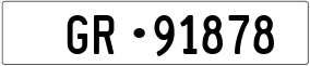Trailer License Plate